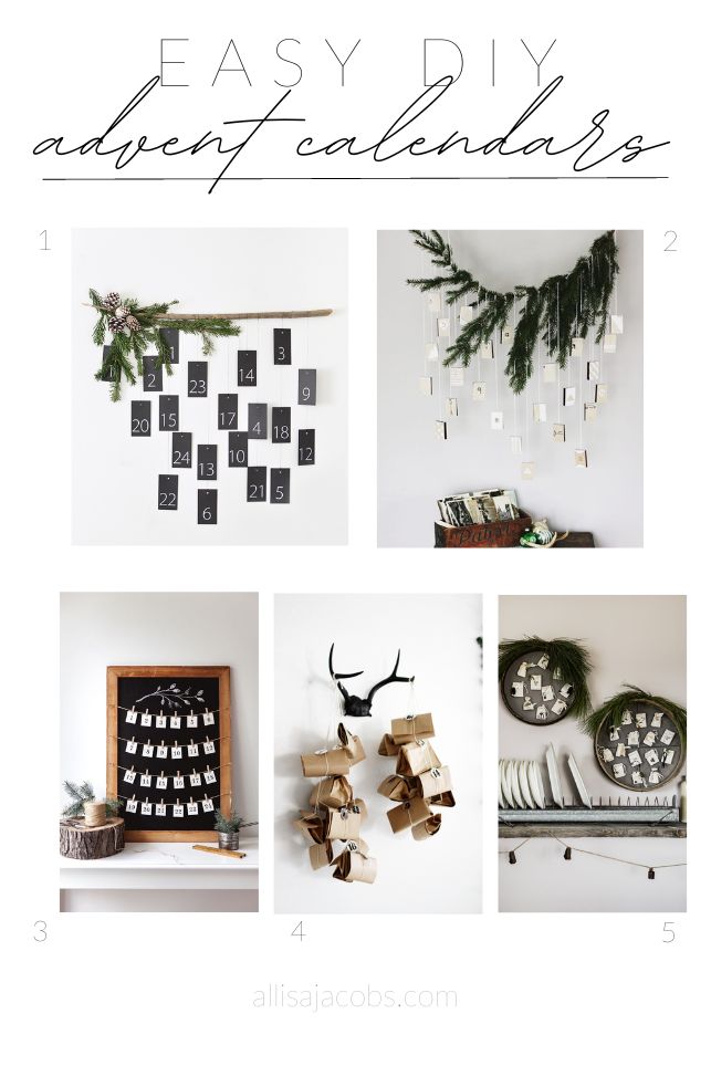 easy diy advent calendars