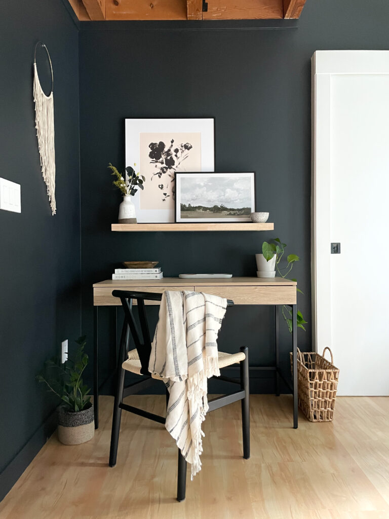 neutral black boudoir paint by behr office walls
