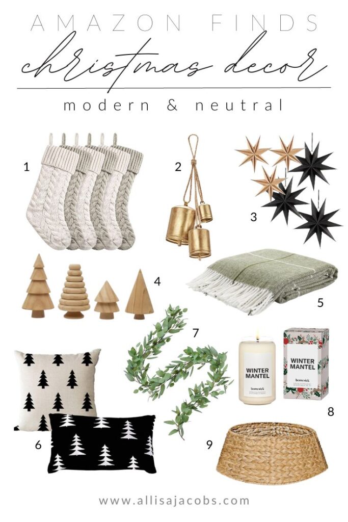 modern and neutral amazon christmas decor