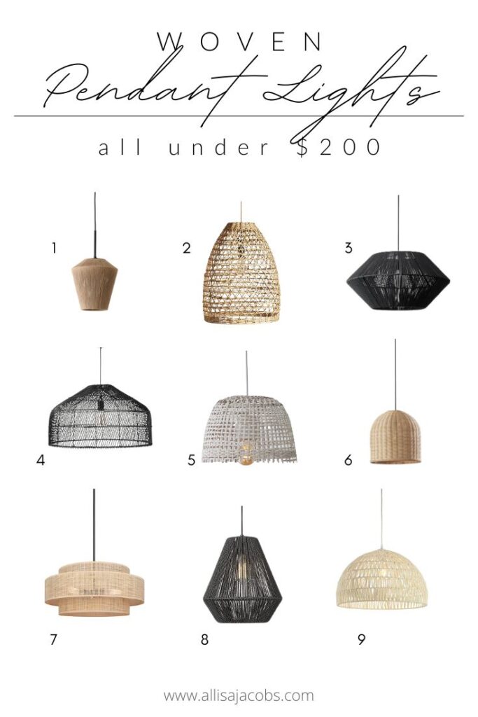 basket pendant lights