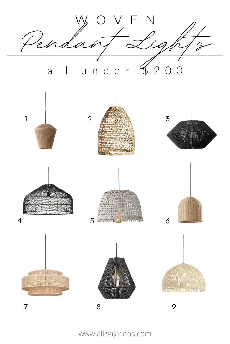 9 Basket Pendant Lights