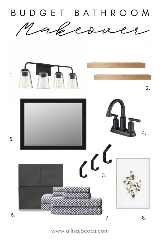 bathroom room design board