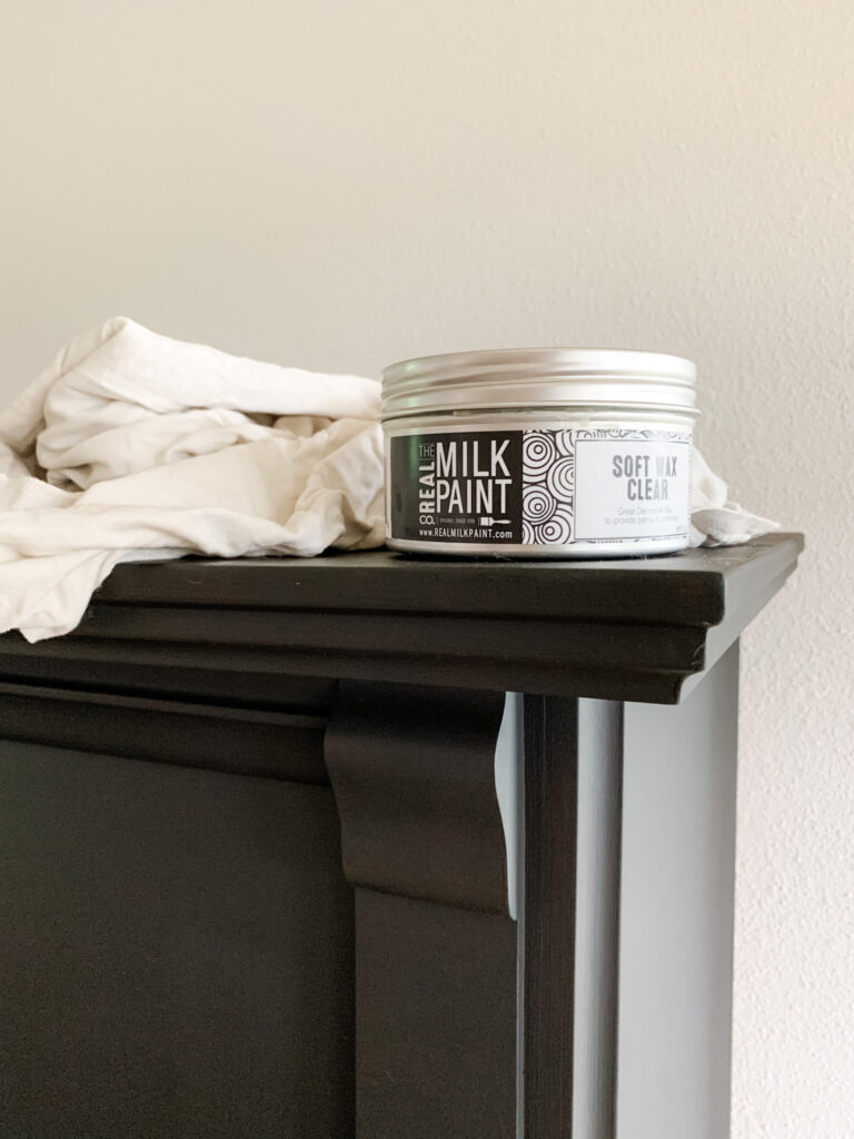clear wax for milk paint