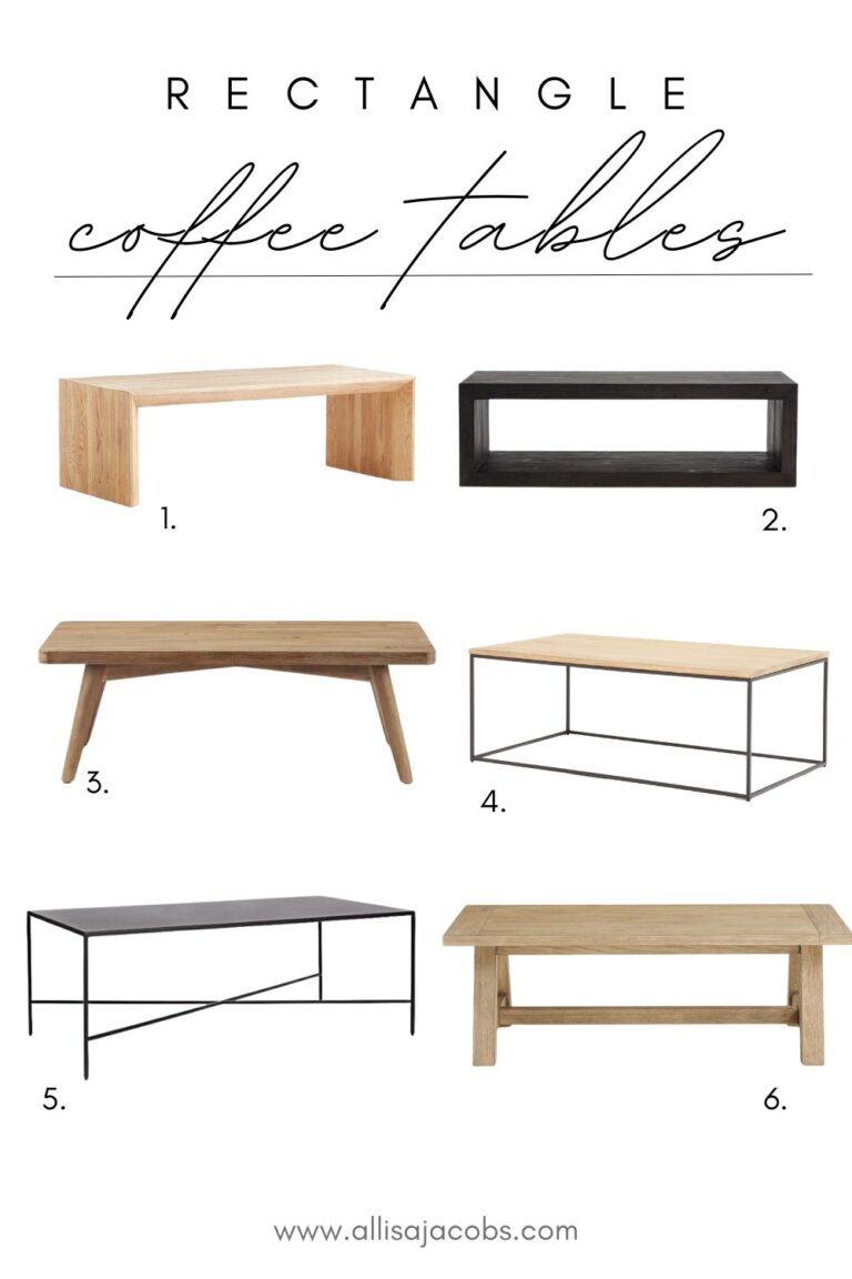 rectangle coffee tables