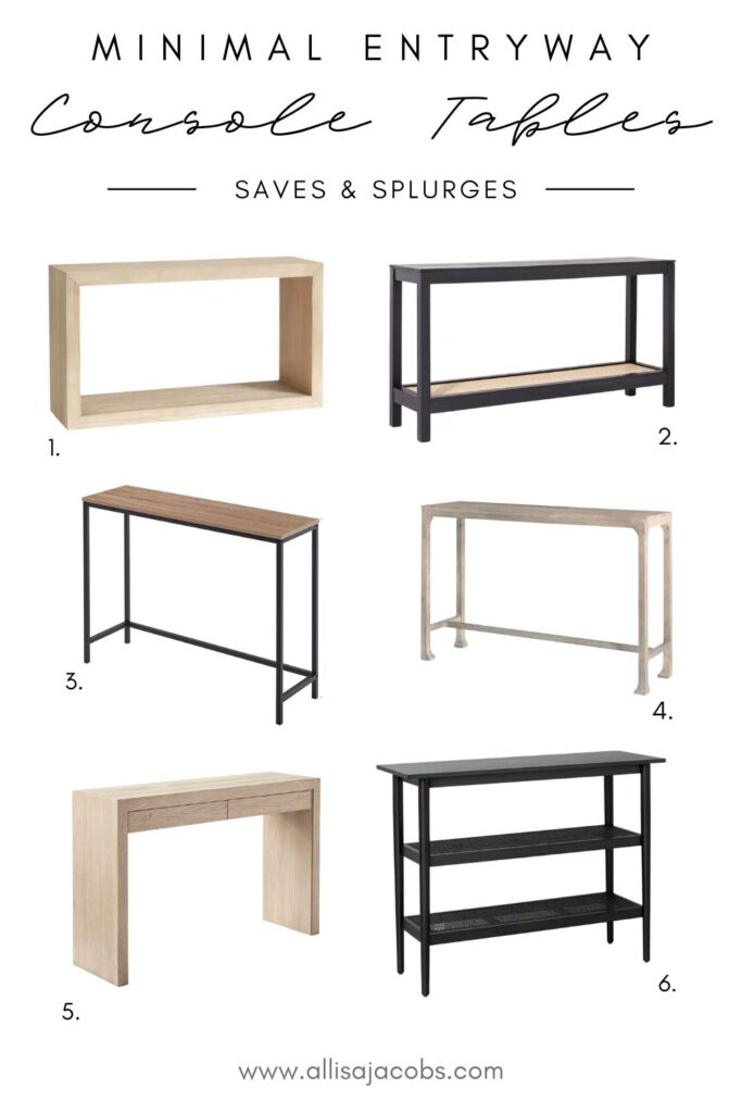 entryway console tables