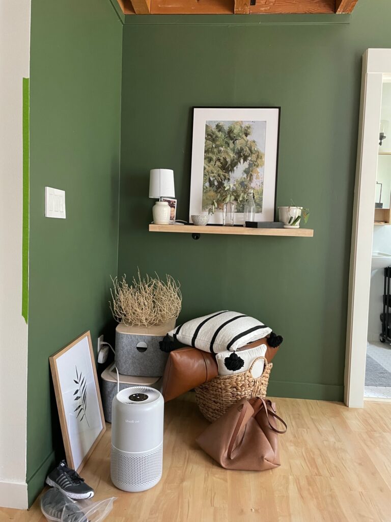 bedroom corner before makeover