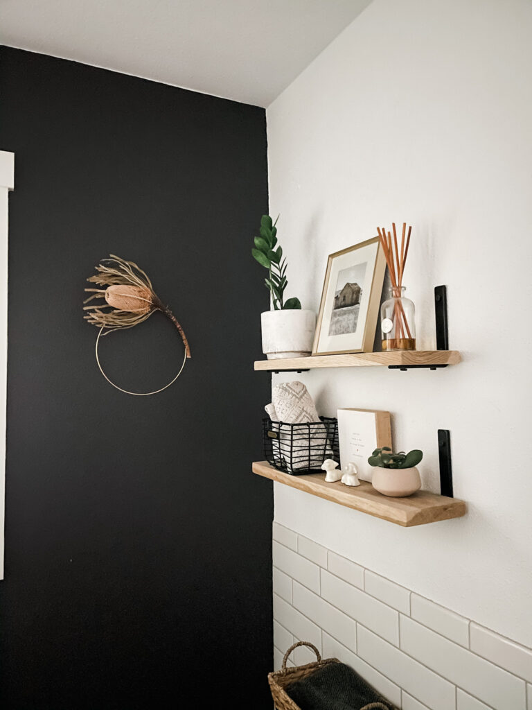 bathroom shelves