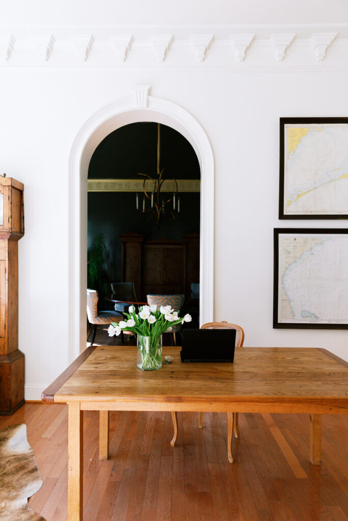 dining room with table