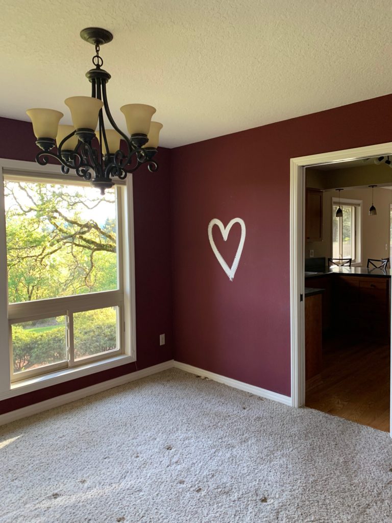 dining room before remodeling