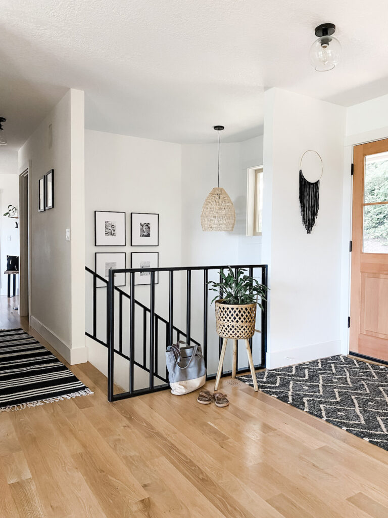 entryway with small ceiling light