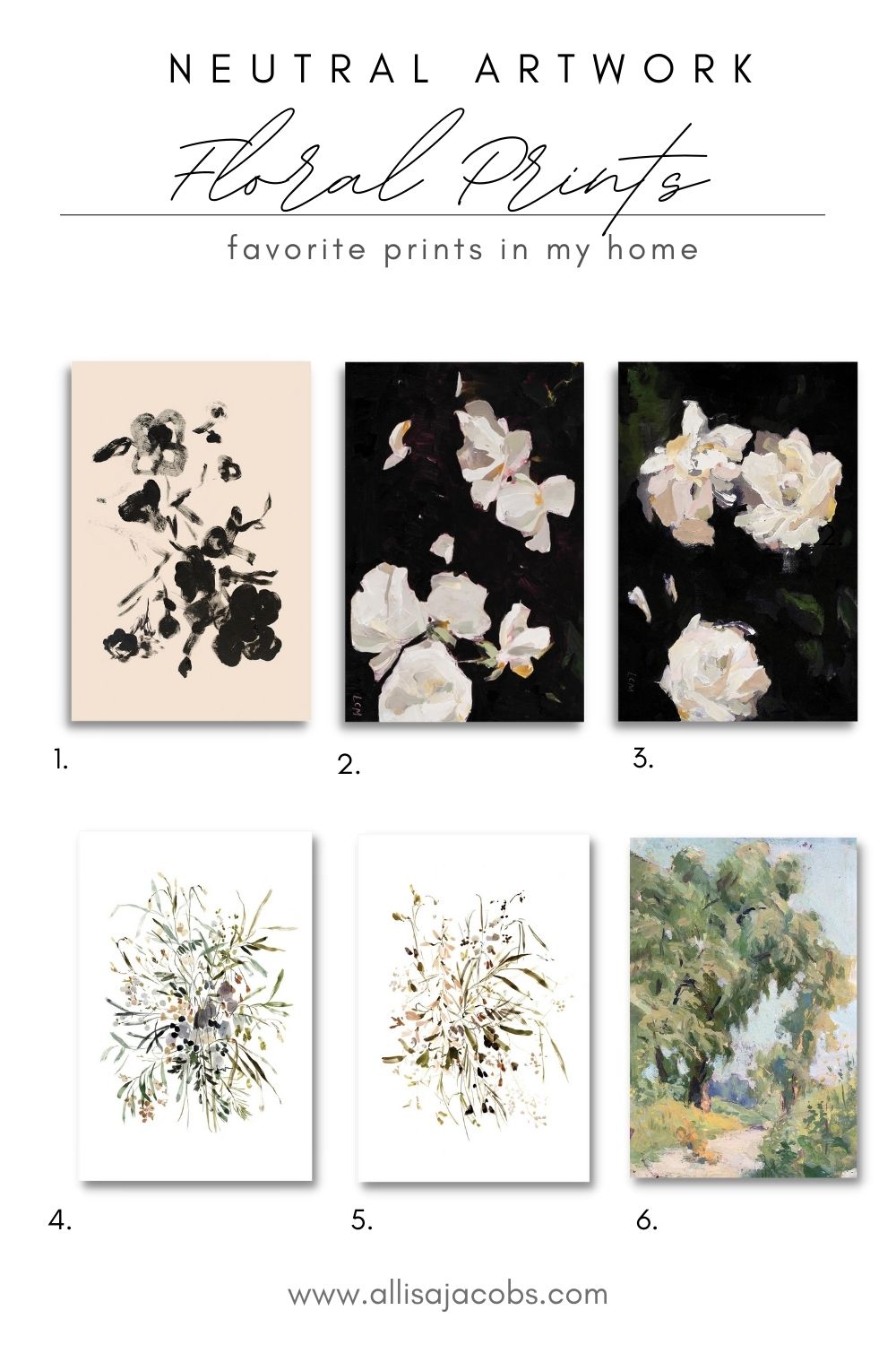 floral art prints