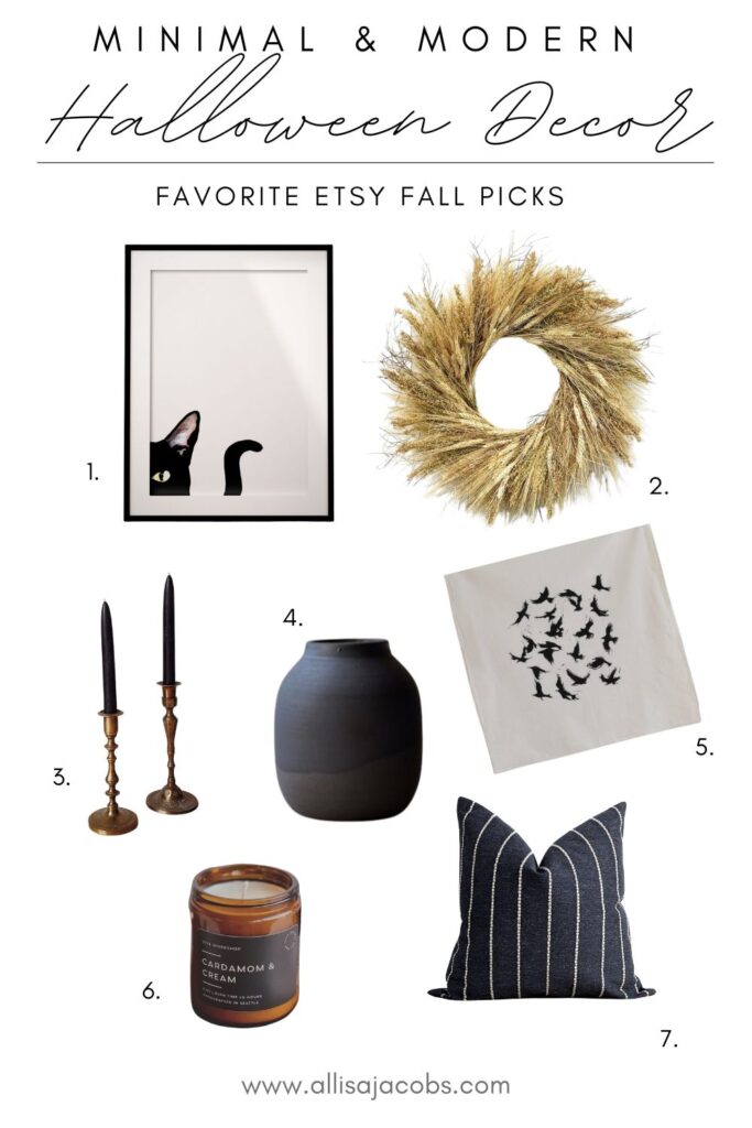 modern halloween decor