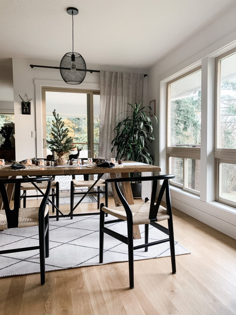 wood dining room table