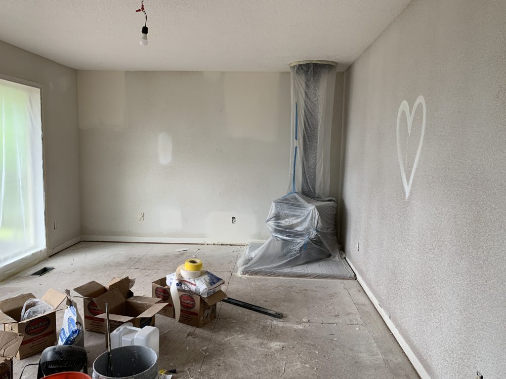 family room remodel process
