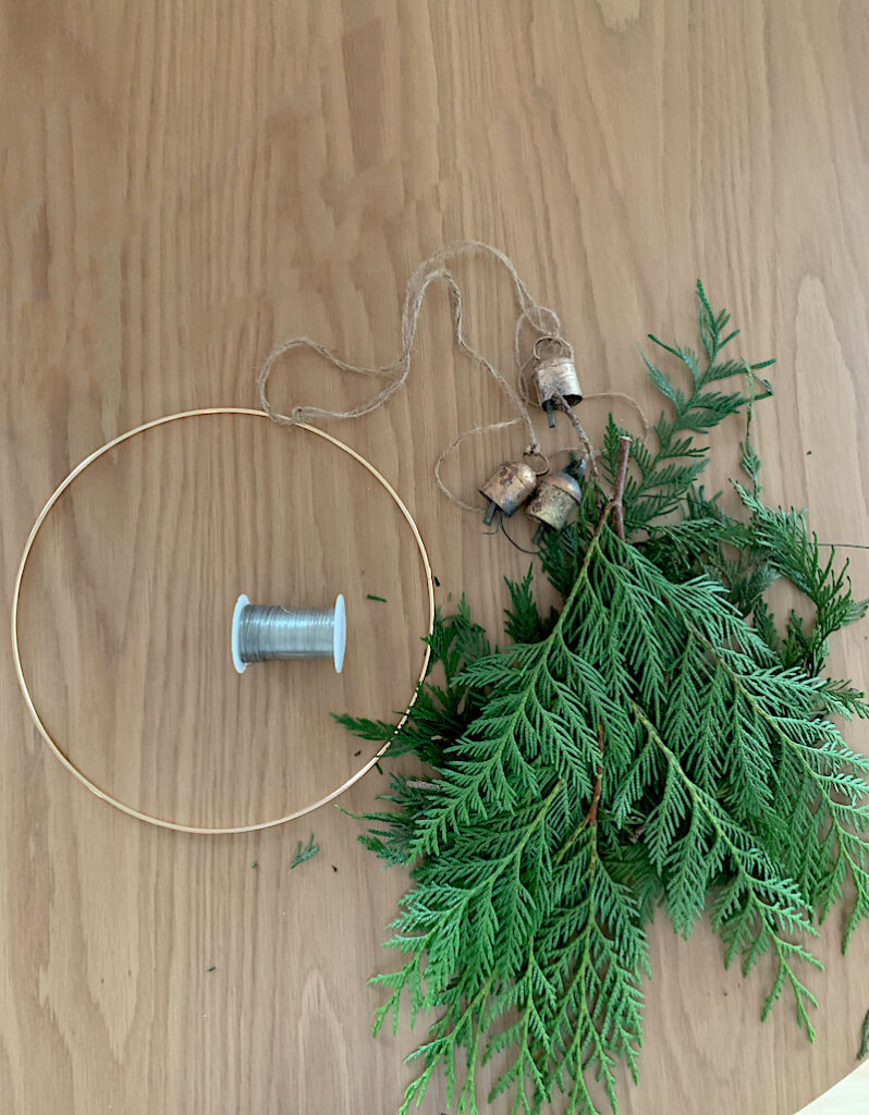 hoop wreath supplies