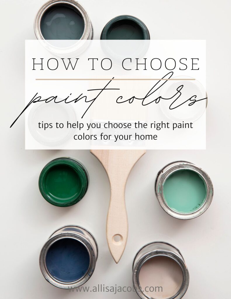 how to choose paint colors for home