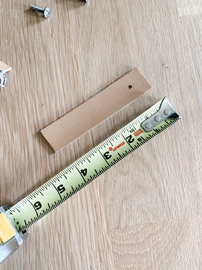 easy leather pulls for cabinet or dresser update