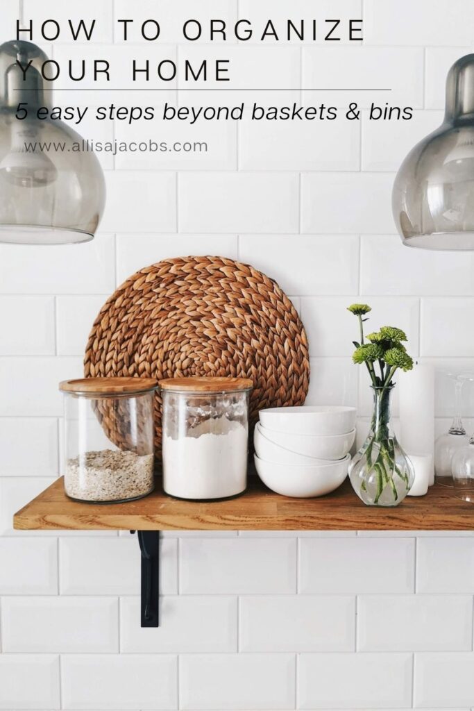how to organize your home in 5 easy steps