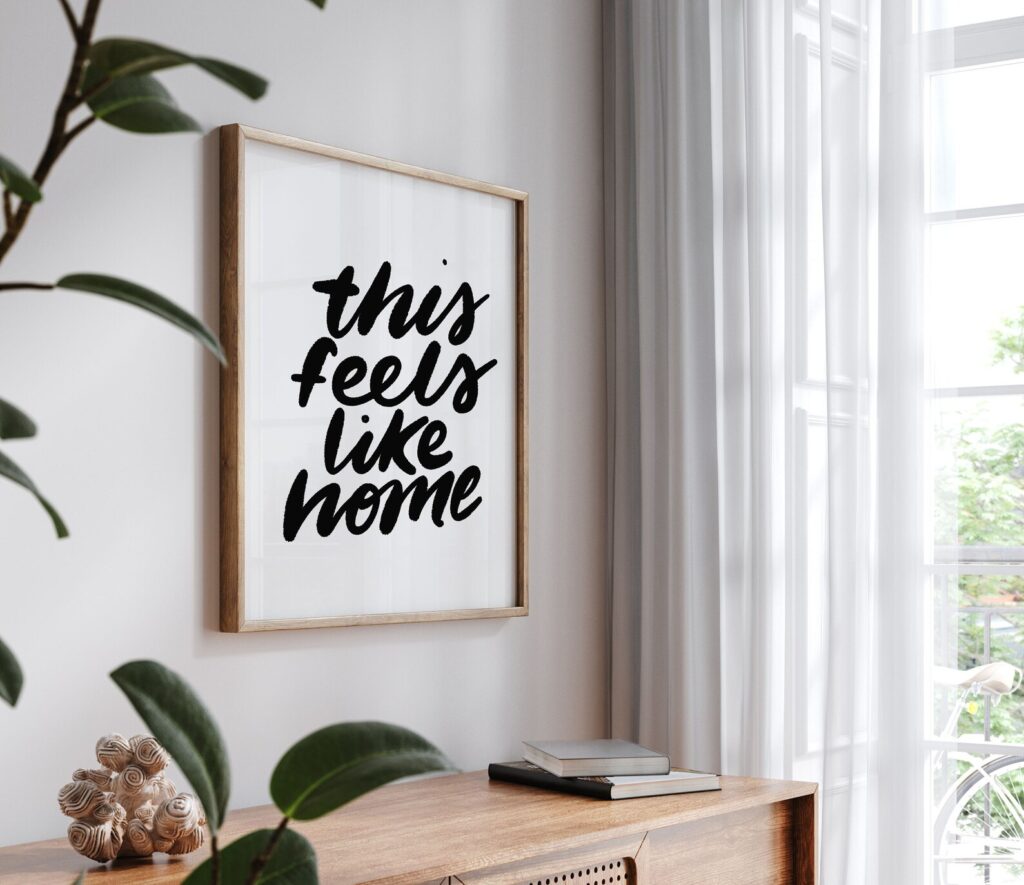 this feels like home art print