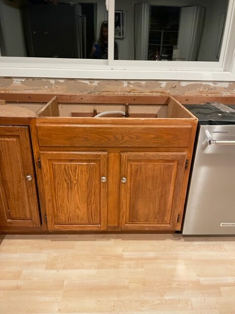 kitchen remodel demolition