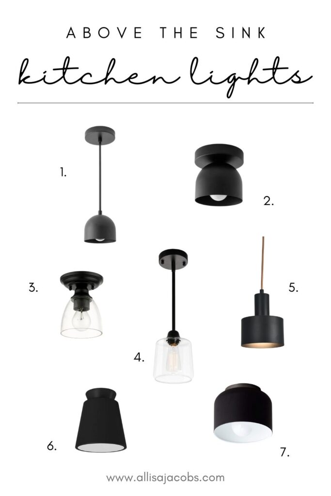 above the sink kitchen lights