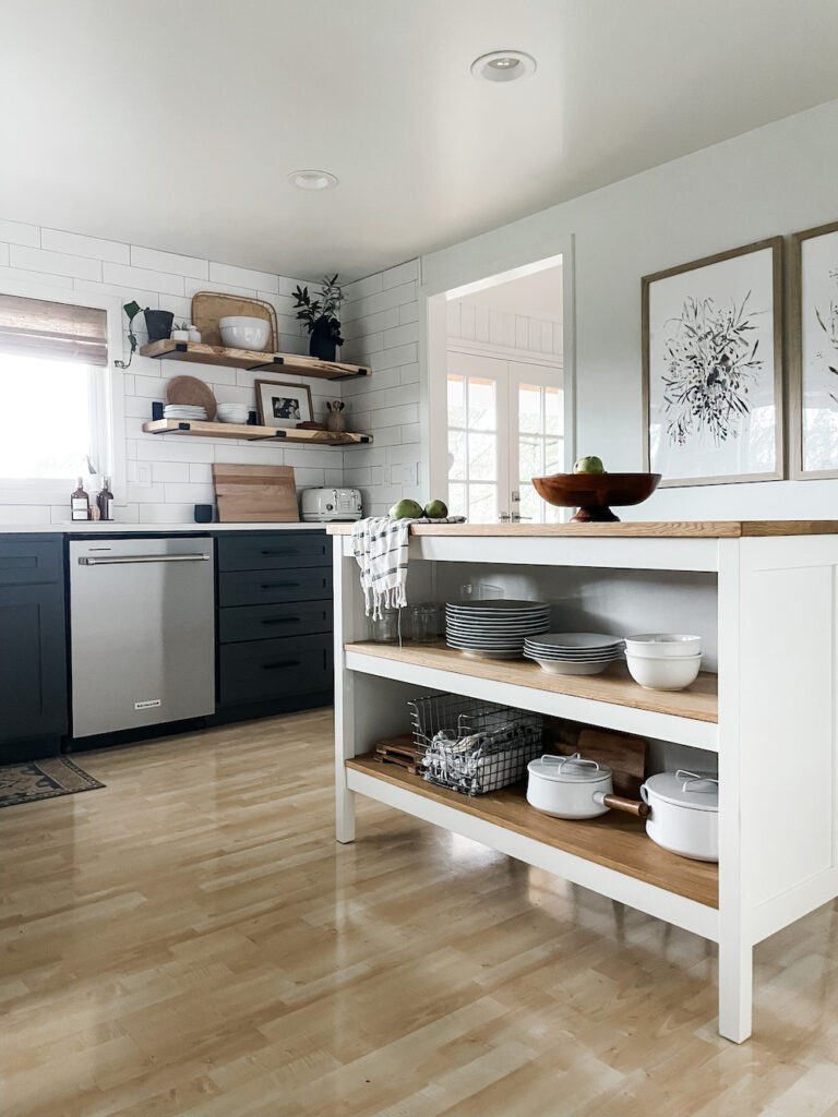remodeled kitchen with island