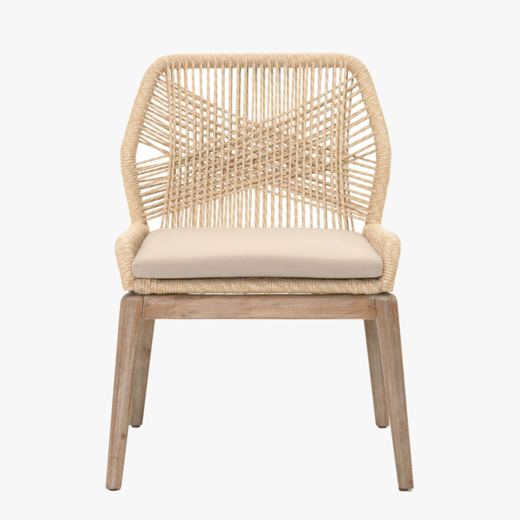 woven modern dining chair