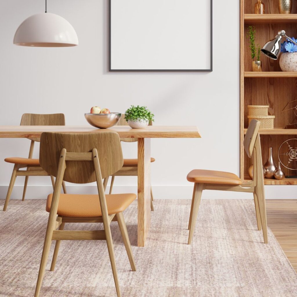 mid century dining room