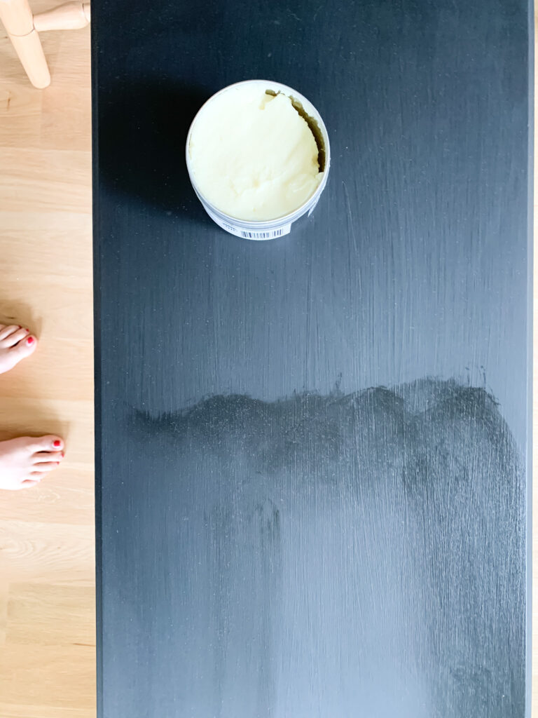 sealing milk paint with wax