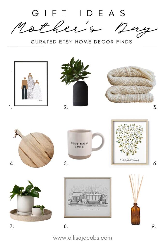 etsy mother's day gift ideas for the home