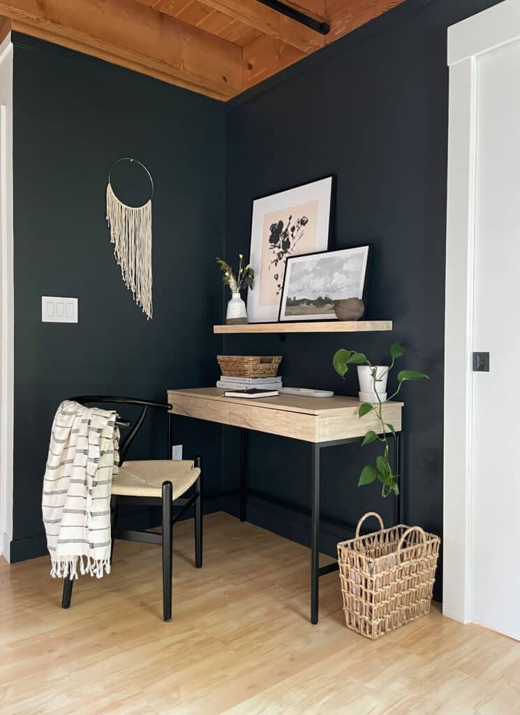 bedroom office corner