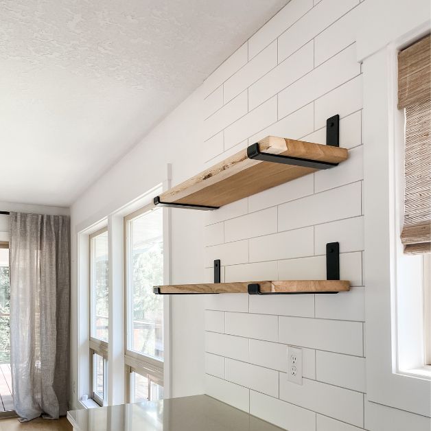 kitchen open shelving