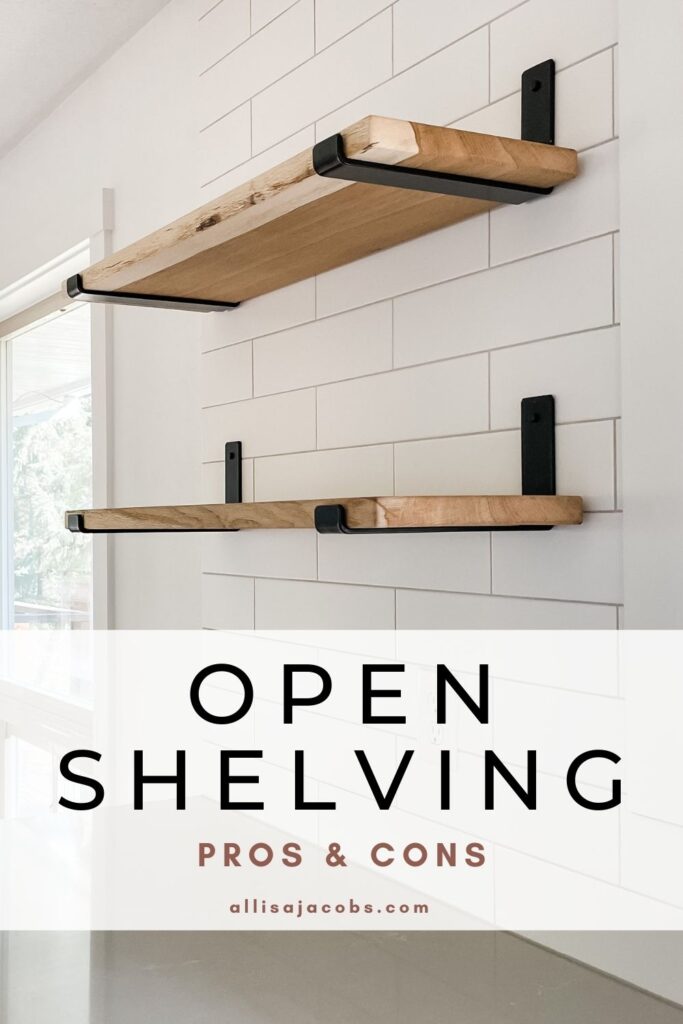 kitchen open shelving pros and cons