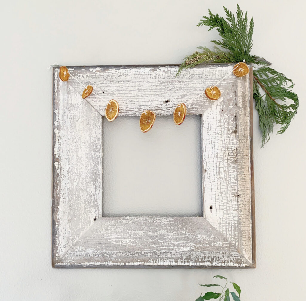 dried orange slice garland