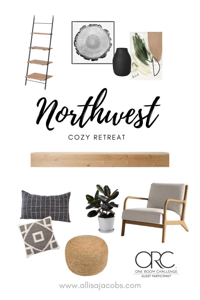one room challenge living room makeover mood board