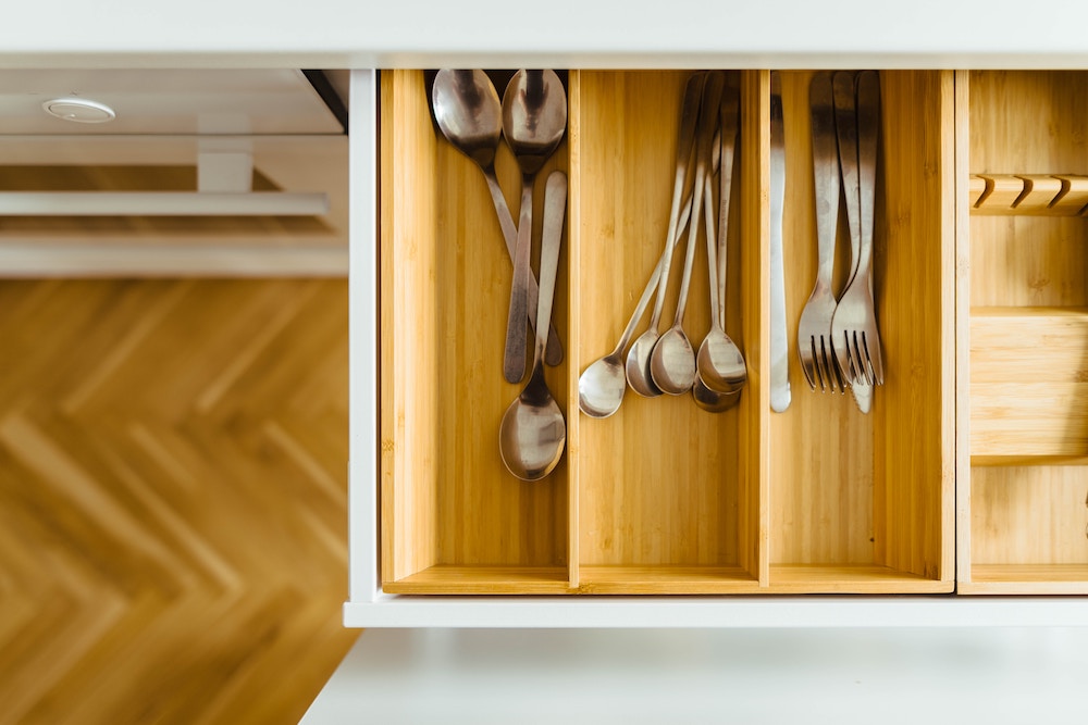 kitchen silverware organization