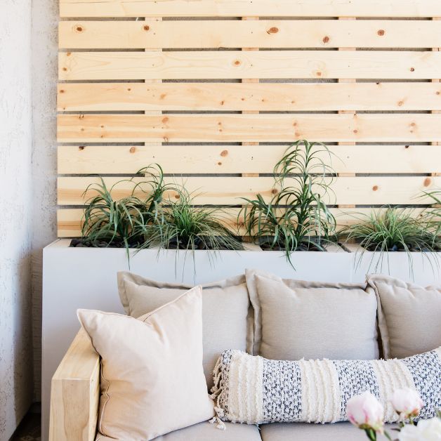 neutral patio decor