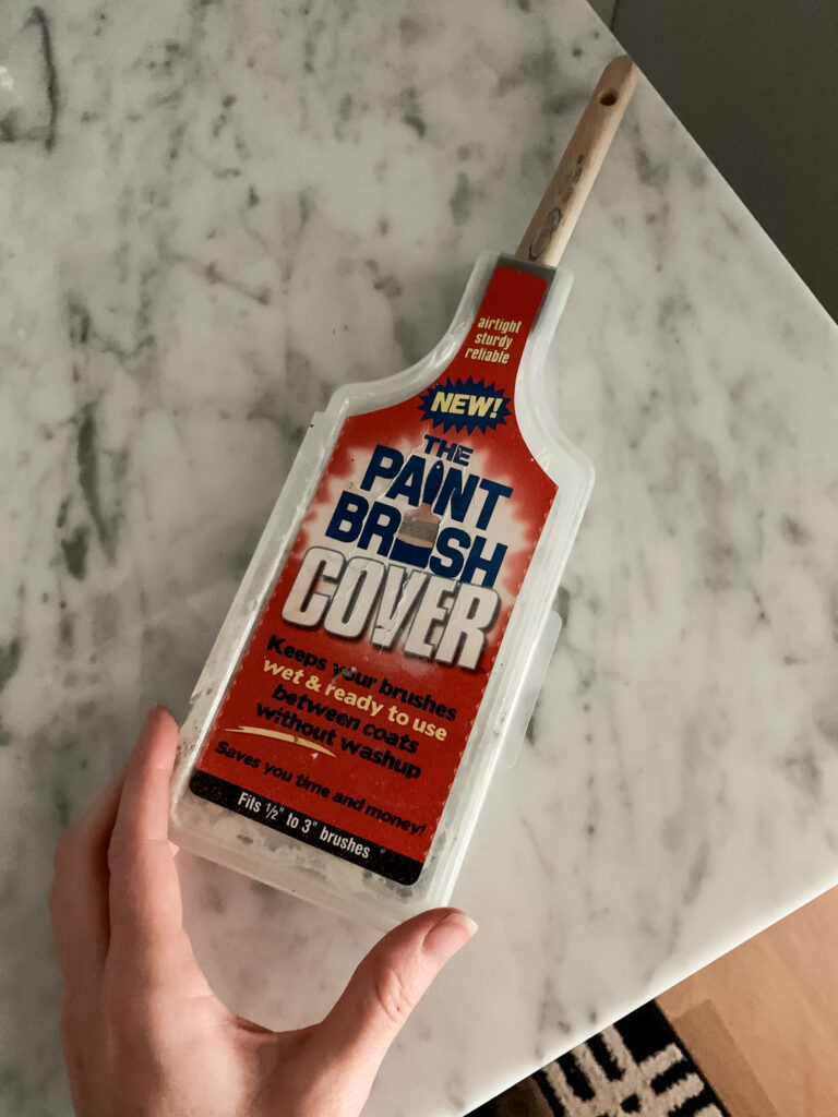 plastic paint brush cover box
