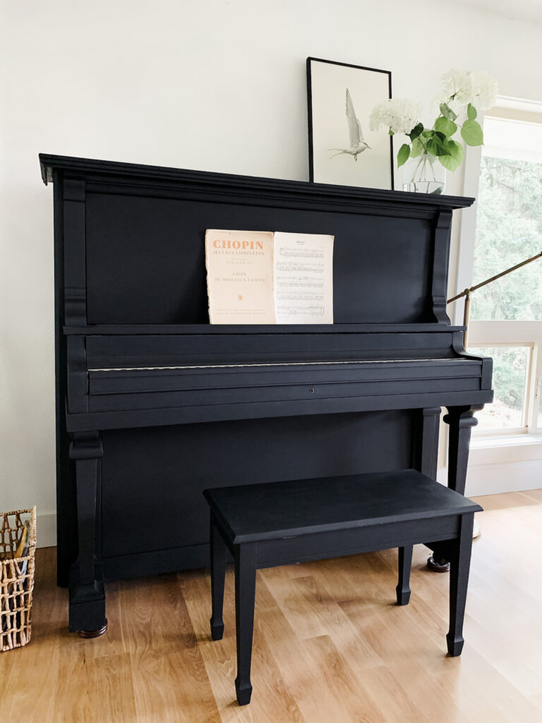 painting a piano black - questions answered and tips I learned along the way