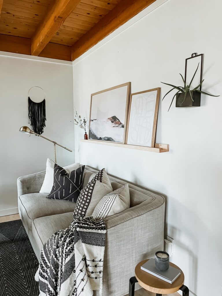 photo ledge styling