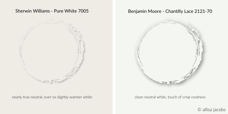 chantilly lace vs pure white