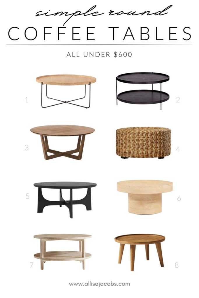 round coffee tables