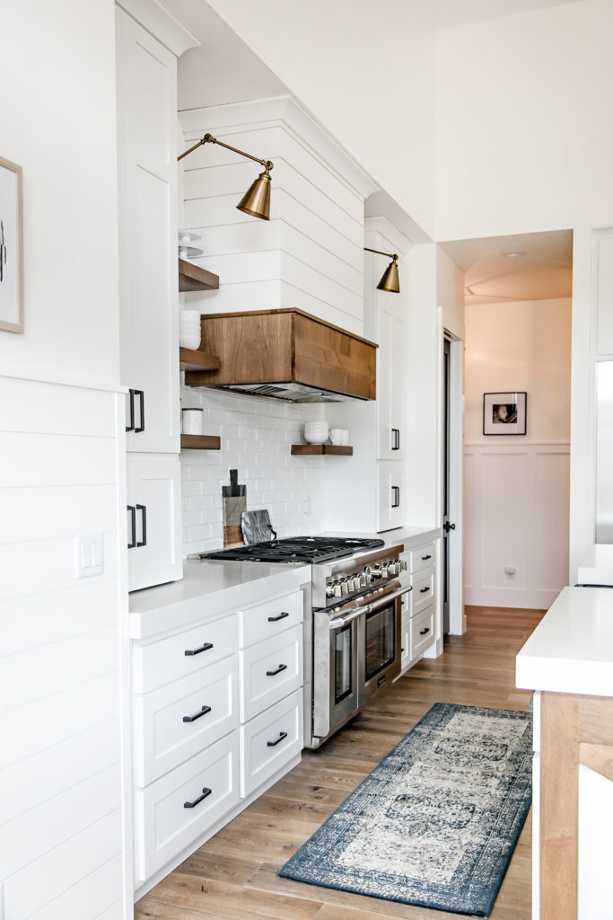modern kitchen with mixed metals