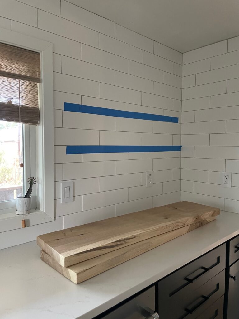 white oak shelf boards