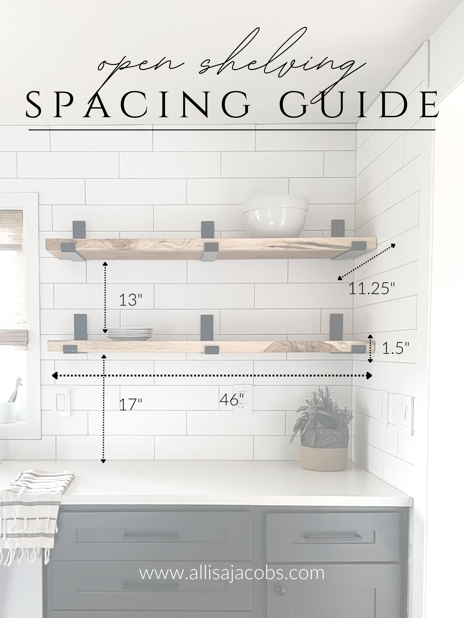 shelf spacing guide