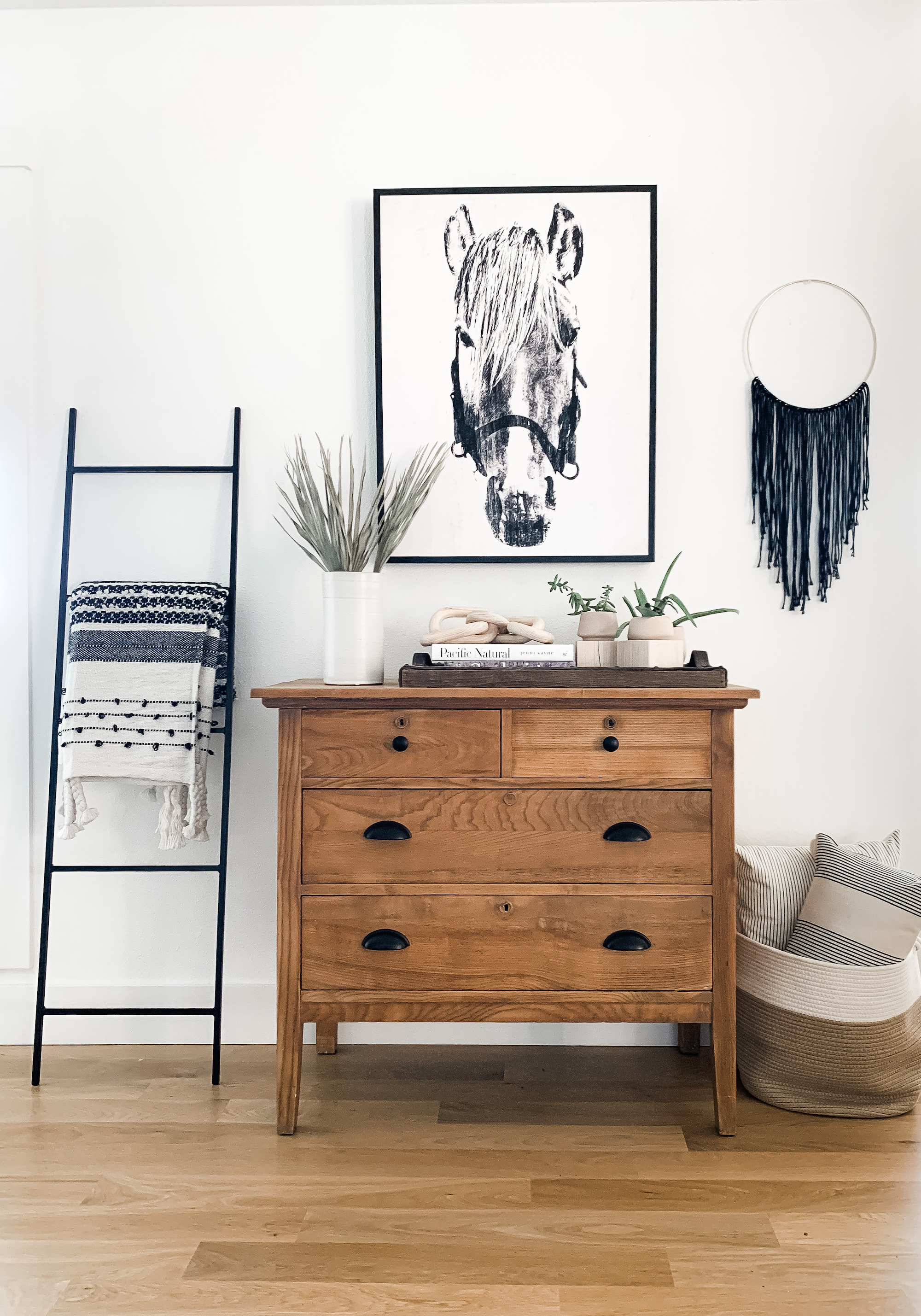 solid wood vintage dresser