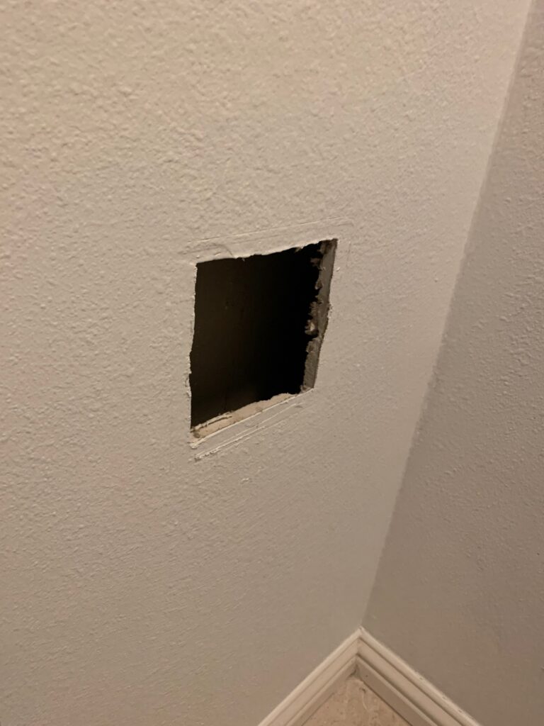 drywall hole