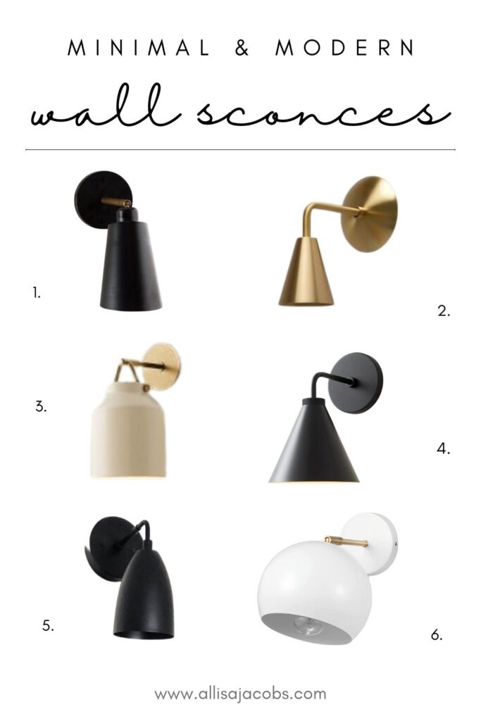 modern wall sconces