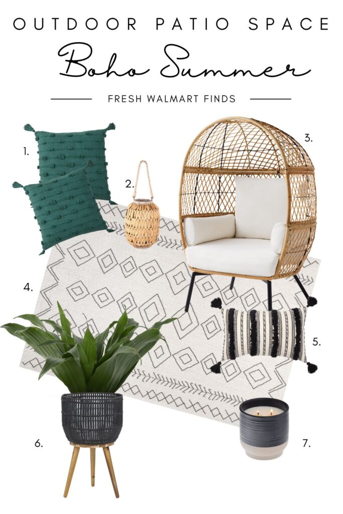 boho patio decor