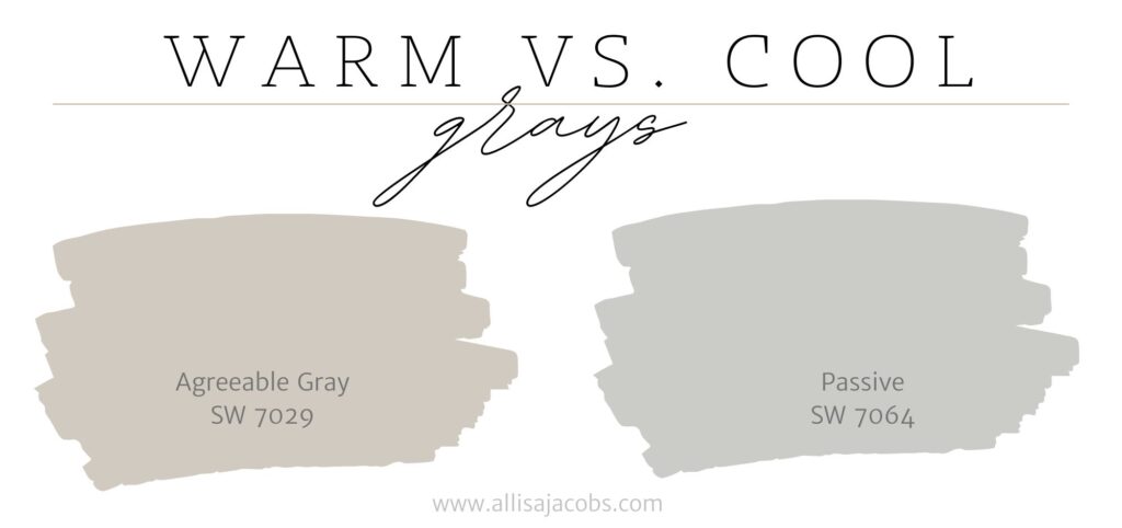 warm vs cool gray paint colors